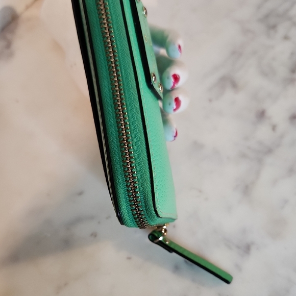 Kate Spade Neon Green Zip Wallet - Picture 6 of 6